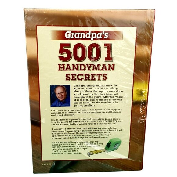 New Grandpa's 5001 Handyman Secrets DIY Book Home Repairs Leaks Appliance Roof - Picture 2 of 4